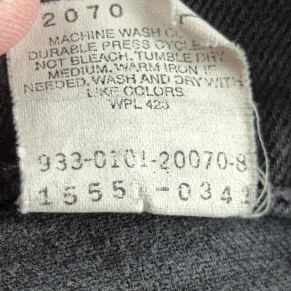 Vintage 90s Levis 550 Jeans Womens 10 (Fits 27x27) Black Faded Skater Brazil Y2K - Picture 12 of 13